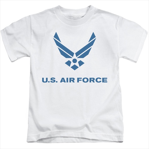 Picture of Air Force-Distressed Logo - Short Sleeve Juvenile 18-1 Tee&#44; White - Small 4
