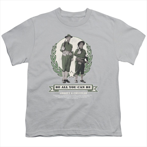 Picture of Abbott & Costello-Be All You Can Be - Short Sleeve Youth 18-1 Tee&#44; Silver - Medium
