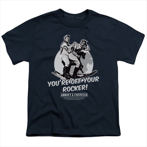 Picture of Abbott & Costello-Off Your Rocker - Short Sleeve Youth 18-1 Tee&#44; Navy - Small