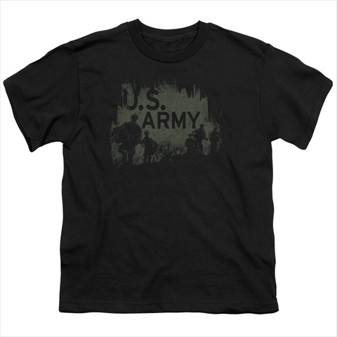 Army-Soilders - Short Sleeve Youth 18-1 Tee- Black - Small