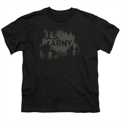 Army-Soilders - Short Sleeve Youth 18-1 Tee- Black - Large