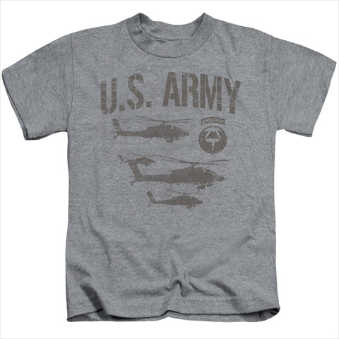 Army-Airborne - Short Sleeve Juvenile 18-1 Tee- Heather - Small 4