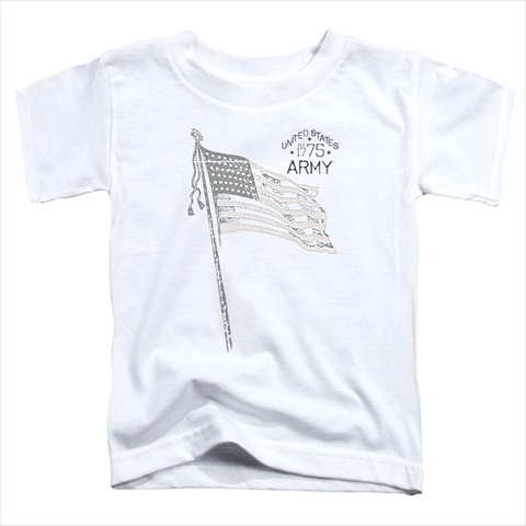 Picture of Army-Tristar - Short Sleeve Toddler Tee- White - Small 2T