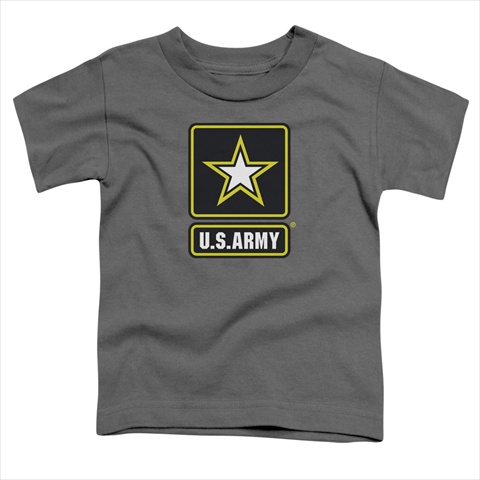 Picture of Army-Logo - Short Sleeve Toddler Tee&#44; Charcoal - Small 2T