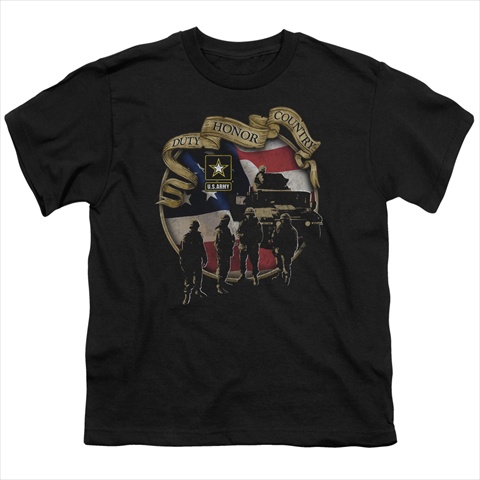 Army-Duty Honor Country 18-1 Tee - Black - Medium