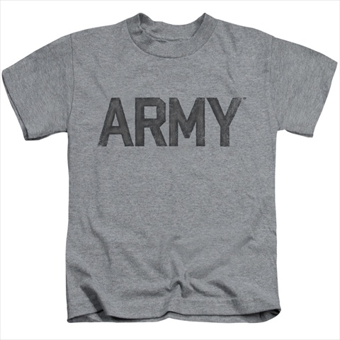 Army-Star - Short Sleeve Juvenile 18-1 Tee- Athletic Heather - Small 4