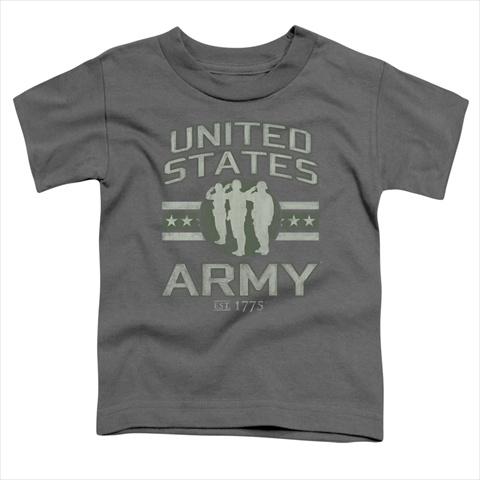 Picture of Army-United States Army - Short Sleeve Toddler Tee- Charcoal - Large 4T