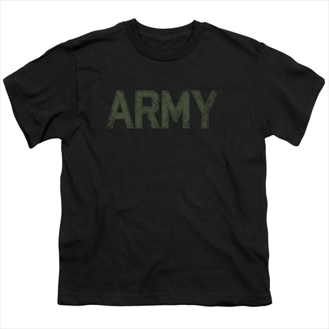 Army - Short Sleeve Youth 18-1 Tee- Black - Medium