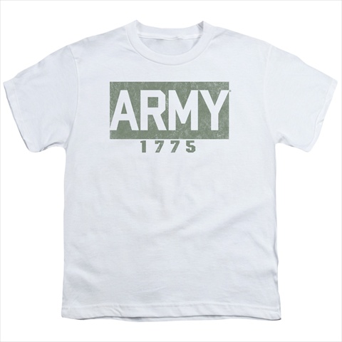 Army-Block Youth 18-1 Tee - White - Medium