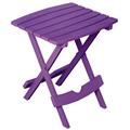Adams 8500-12-3931 Quik Fold Portable Resin Side Table - Violet Adams 8500-12-3931 Quik Fold Portable Resin Side Table - Violet