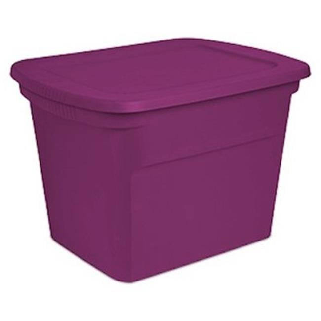 Sterilite 17314w08 18 Gallon Fuchsia Flight Storage Tote Pink