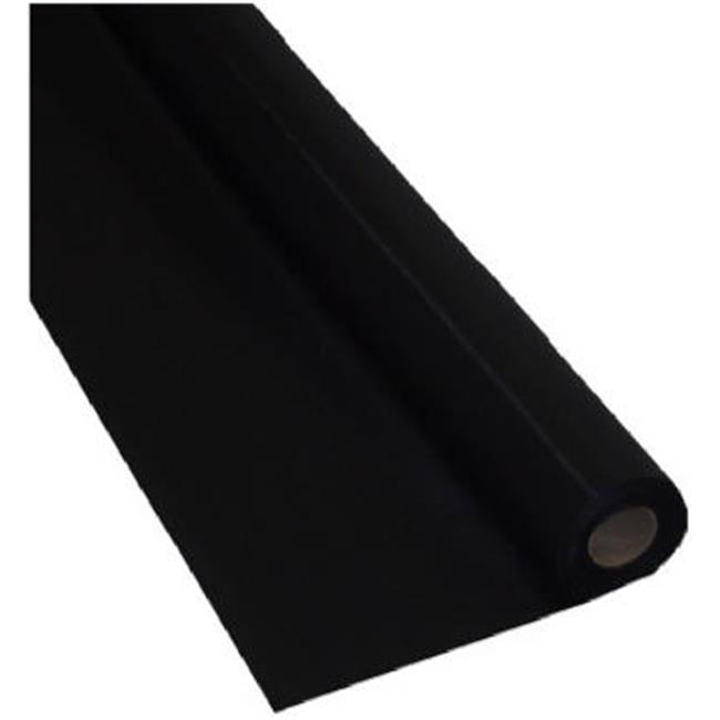 Creative Converting 783260 40 in. x 250 ft. Plastic Table Roll Black