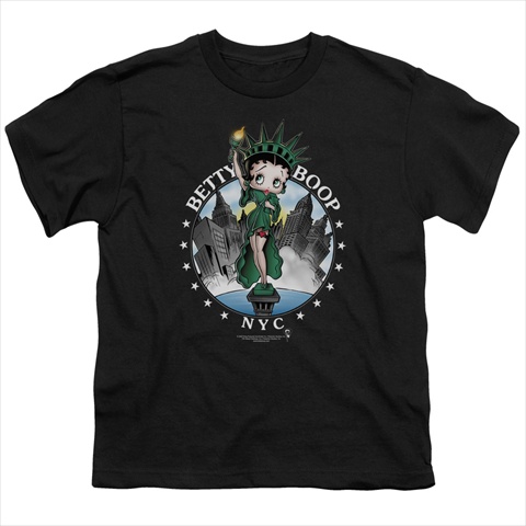 Boop-Nyc - Short Sleeve Youth 18-1 Tee- Athletic Heather - Medium