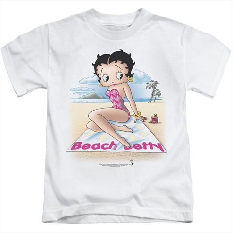 Boop-Beach Betty - Short Sleeve Juvenile 18-1 Tee- White - Large 7