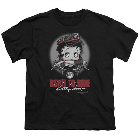 Boop-Born To Ride 18-1 Tee - Black - Small