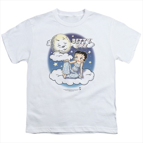 Boop-Betty Bye - Short Sleeve Youth 18-1 Tee- White - Medium
