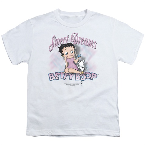 Boop-Sweet Dreams - Short Sleeve Youth 18-1 Tee- White - Small