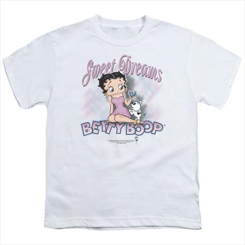 Boop-Sweet Dreams - Short Sleeve Youth 18-1 Tee- White - Medium