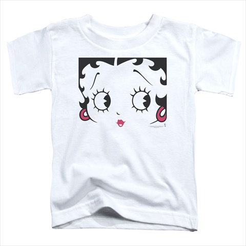 Boop-Close Up - Short Sleeve Toddler Tee, White - Small 2T