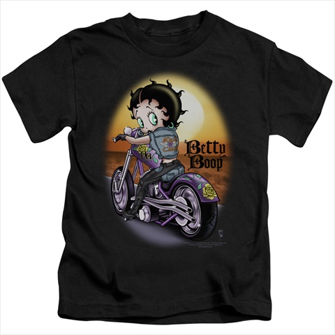 Boop-Wild Biker - Short Sleeve Juvenile 18-1 Tee- Black - Small 4