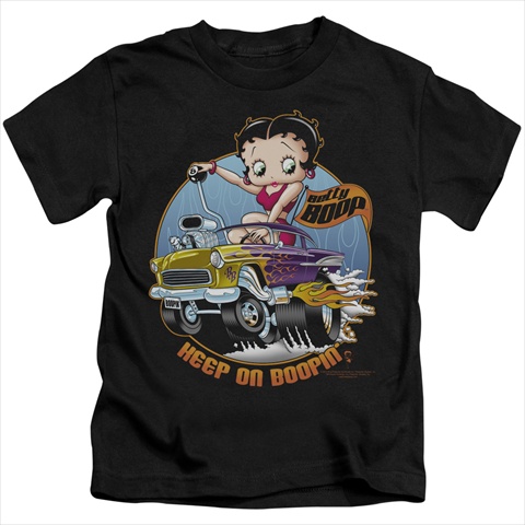 Boop-Keep On Boopin - Short Sleeve Juvenile 18-1 Tee- Black - Small 4