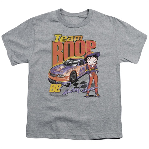Boop-Team Boop - Short Sleeve Youth 18-1 Tee- Heather - Small