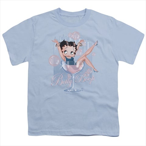 Boop-Pink Champagne - Short Sleeve Youth 18-1 Tee- Light Blue - Extra Large