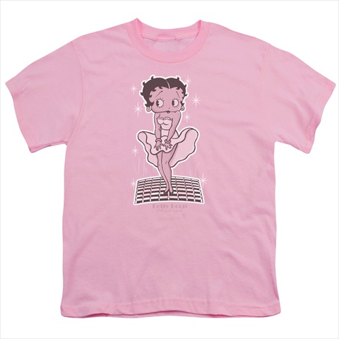 Boop-Hollywood Legend - Short Sleeve Youth 18-1 Tee, Pink - Medium
