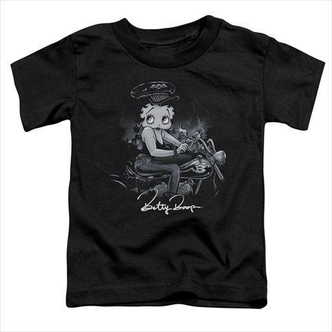 Boop-Storm Rider - Short Sleeve Toddler Tee- Black - Small 2T