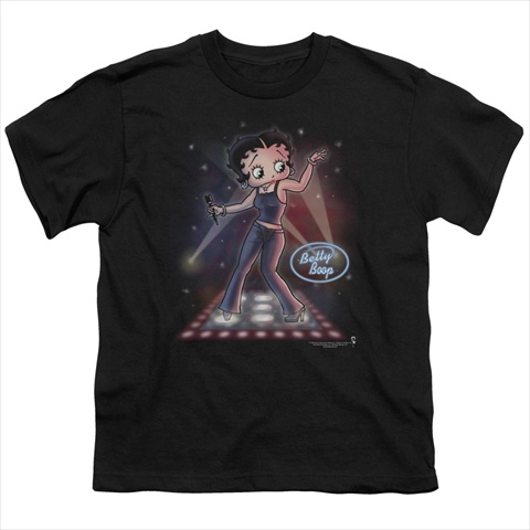 Boop-Pop Star - Short Sleeve Youth 18-1 Tee, Black - Medium