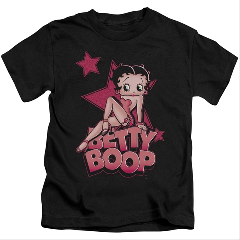 Boop-Sexy Star - Short Sleeve Juvenile 18-1 Tee- Black - Medium 5-6