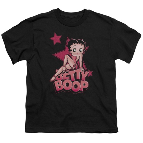 Boop-Sexy Star - Short Sleeve Youth 18-1 Tee- Black - Small