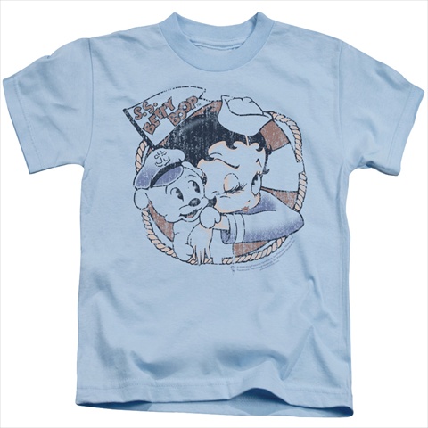 Boop-S.S. Vintage - Short Sleeve Juvenile 18-1 Tee- Light Blue - Large 7
