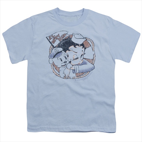 Boop-S.S. Vintage 18-1 Tee - Light Blue - Medium