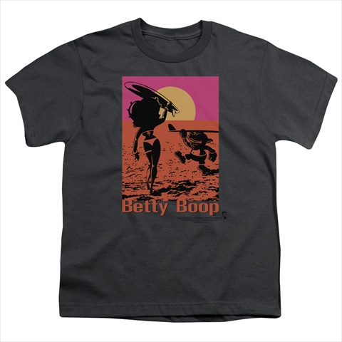 Boop-Summer - Short Sleeve Youth 18-1 Tee- Charcoal - Small