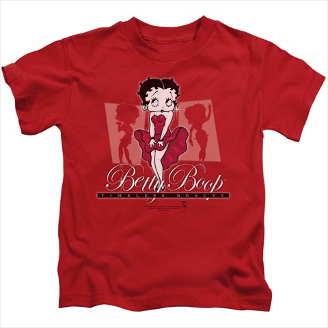 Boop-Timeless Beauty - Short Sleeve Juvenile 18-1 Tee- Red - Small 4