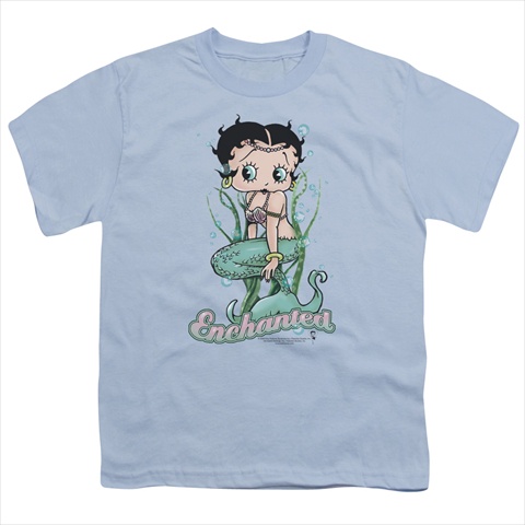 Boop-Enchanted Boop - Short Sleeve Youth 18-1 Tee- Light Blue - Small