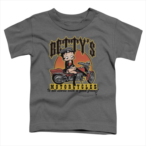 Boop-Bettys Motorcycles - Charcoal - Small 2T
