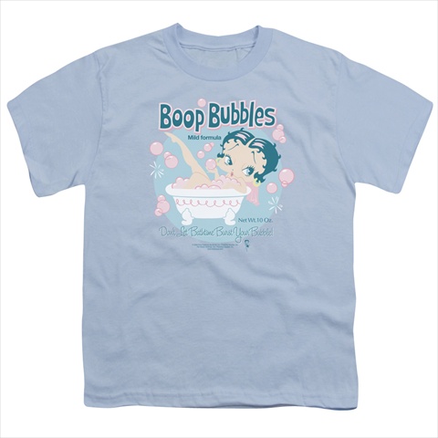 Boop-Boop Bubbles - Short Sleeve Youth 18-1 Tee- Light Blue - Small