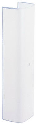 81759 3.9 x 2.9 in. Plain White Glass Channel, Pack of 6