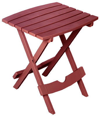 Picture of Adams 8500-95-3731 Merlot Quik Fold Portable Resin Side Table