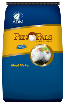 Picture of ADM Alliance Nutrition 70012AAA44 50 lbs. Chicken Meat Maker Non-Medicated Feed Crumbles