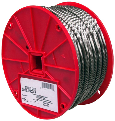 Picture of Apex Tools Group 7000626 0.18 in. 250 ft. Type 304 Stainless Steel Cable