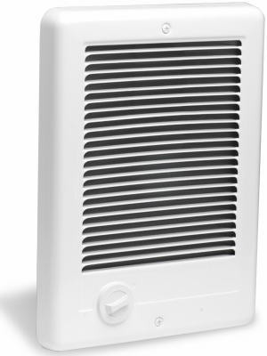 67507 Com Pak Fan Forced Wall Heater - White - 5.25 x 14 in. - 240V - 2000W - Adjustable Thermostat
