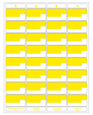 Centurion UN TVN-4P 11 x 8.5 in. 250 Sheet New Bin Label