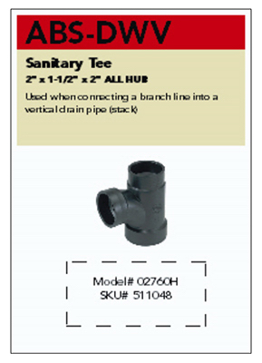 Picture of Darwill ABS.DWVCARDS ABS- DWV Bin Card Kit - For Plumbing Fittings