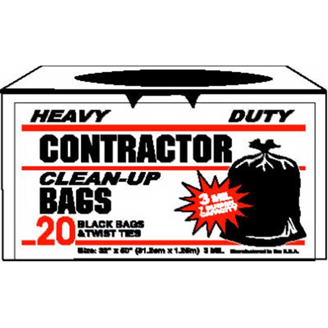 Primrose Plastics 11520-EAST 20 Count- Heavy Duty Contractor Garbage & Refuse...
