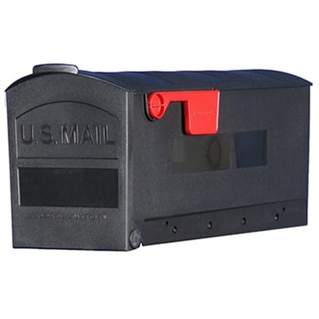 Solar Group MB505B01 Small Polypropylene Rural Mailbox- Black