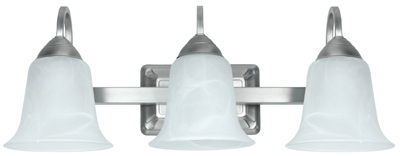 73960 3 Light, Brushed Nickel Finish Led Vanity Fixture