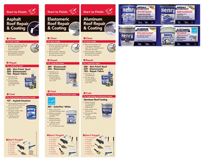 GFX DF07-0847-F08-B09 Henry 8 ft. Asphalt Aluminum & Elastomeric Roof Coatings Pop Kit